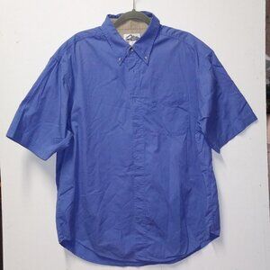 Tri-Mountain Men's Shirt Button Down Size XL Blue
